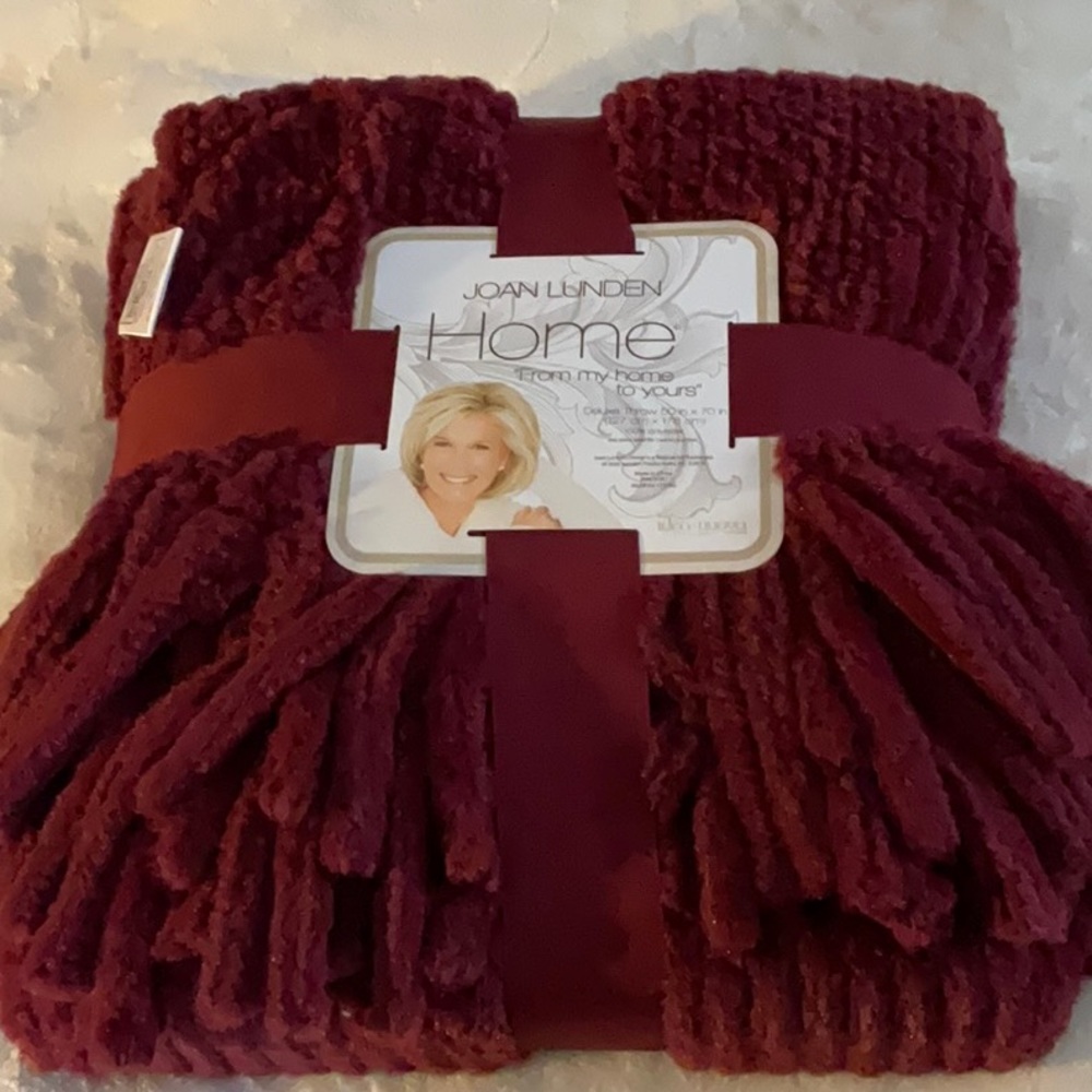 Joan Lunden Faux Fur Throw Blanket